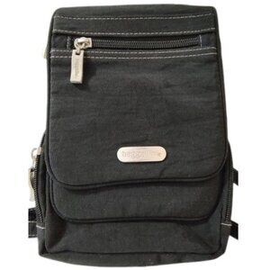 Baggallini Bon Voyage Crossbody Bag Black Nylon Travel Utility